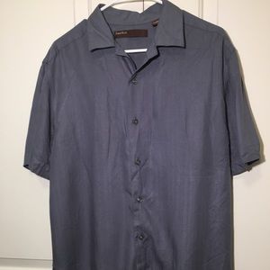 Perry Ellis men’s gray button down shirt